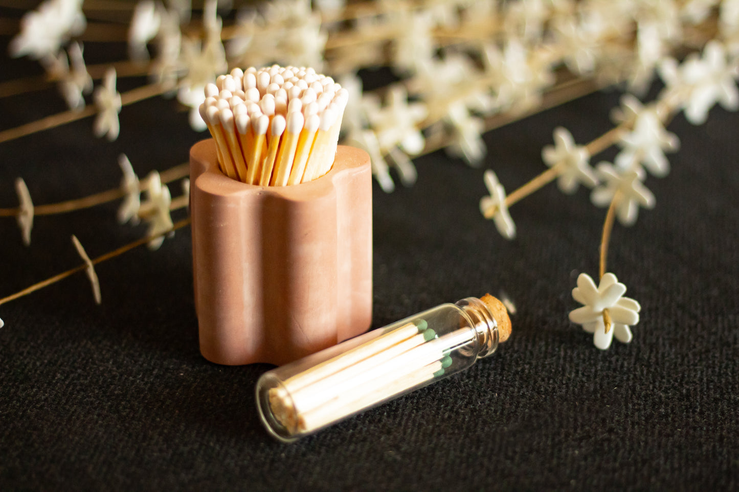 Apothecary Jar Wooden Green Matches