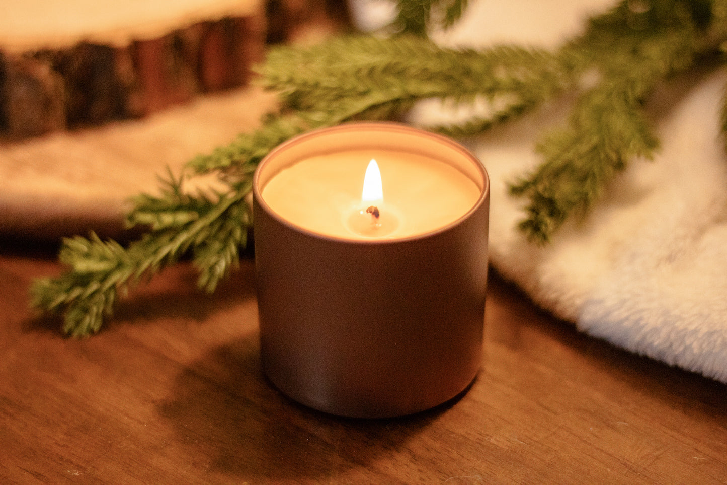 Mini Bronze Tin Candle