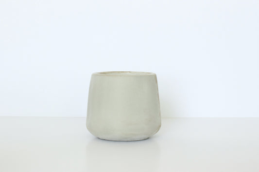 Round Concrete Beeswax Candle